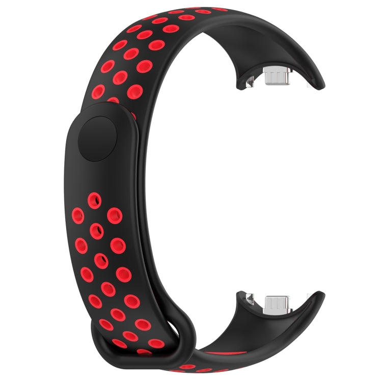 For Xiaomi Mi Band 8 Two Color Nail Buckle Silicone Watch Band