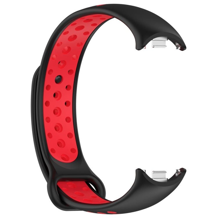 For Xiaomi Mi Band 8 Two Color Nail Buckle Silicone Watch Band