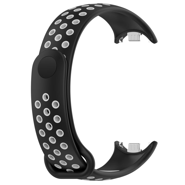 For Xiaomi Mi Band 8 Two Color Nail Buckle Silicone Watch Band