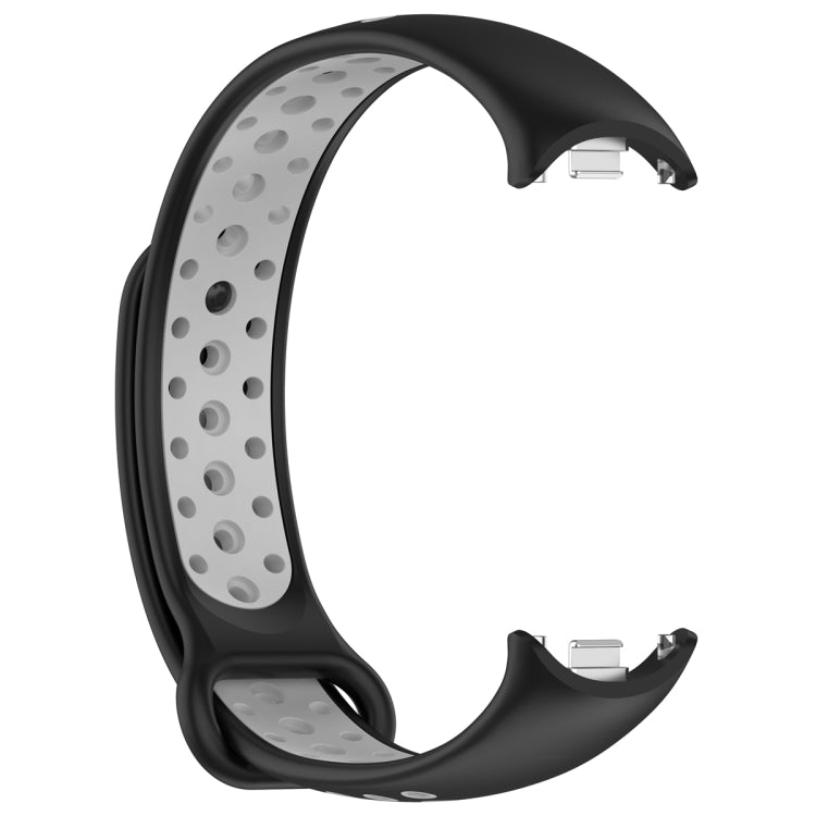 For Xiaomi Mi Band 8 Two Color Nail Buckle Silicone Watch Band