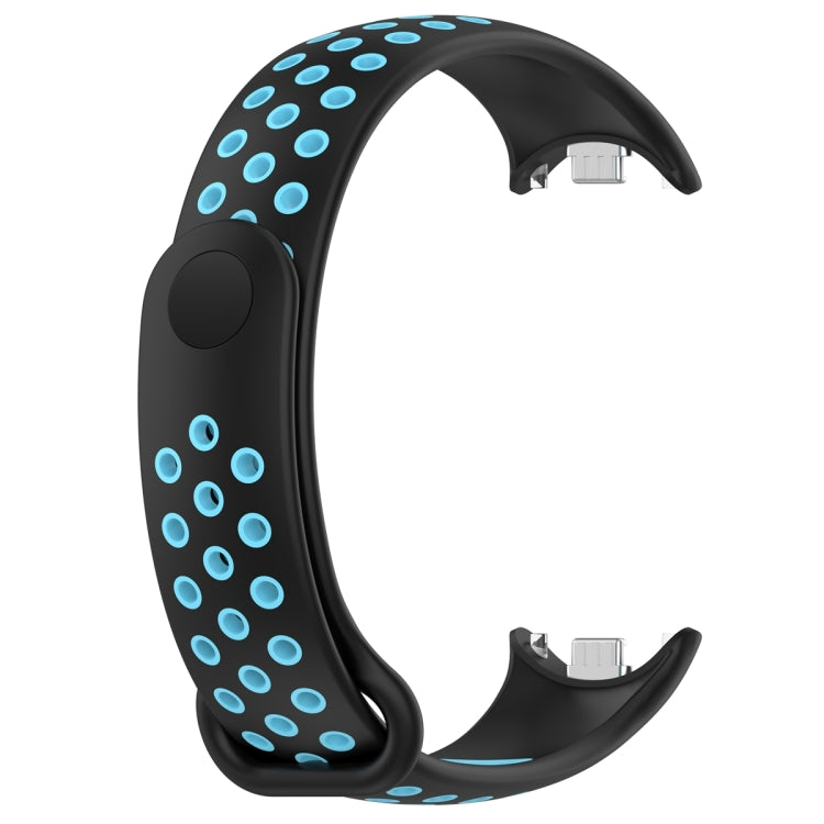 For Xiaomi Mi Band 8 Two Color Nail Buckle Silicone Watch Band