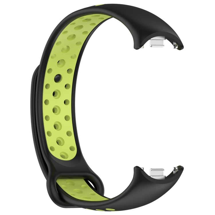 For Xiaomi Mi Band 8 Two Color Nail Buckle Silicone Watch Band