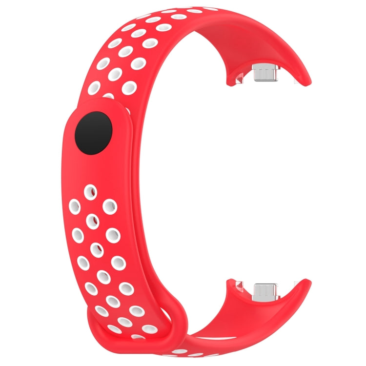 For Xiaomi Mi Band 8 Two Color Nail Buckle Silicone Watch Band