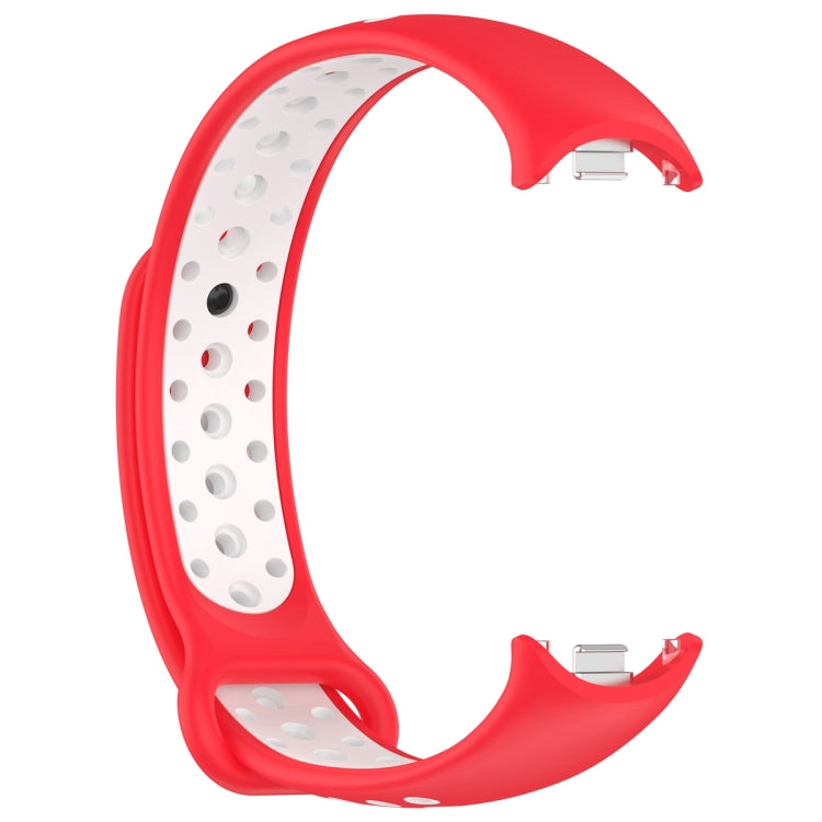 For Xiaomi Mi Band 8 Two Color Nail Buckle Silicone Watch Band