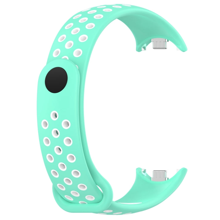 For Xiaomi Mi Band 8 Two Color Nail Buckle Silicone Watch Band