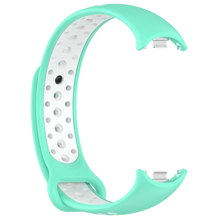 For Xiaomi Mi Band 8 Two Color Nail Buckle Silicone Watch Band
