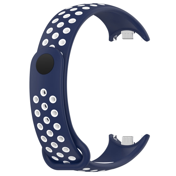 For Xiaomi Mi Band 8 Two Color Nail Buckle Silicone Watch Band
