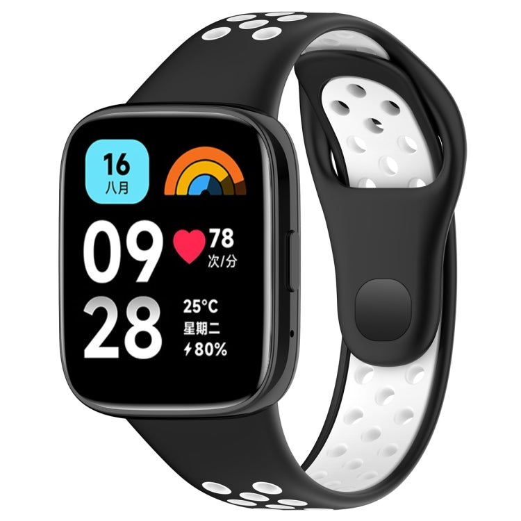 For Redmi Watch 3 Lite / Watch 3 Active Two Color Silicone Watch Band