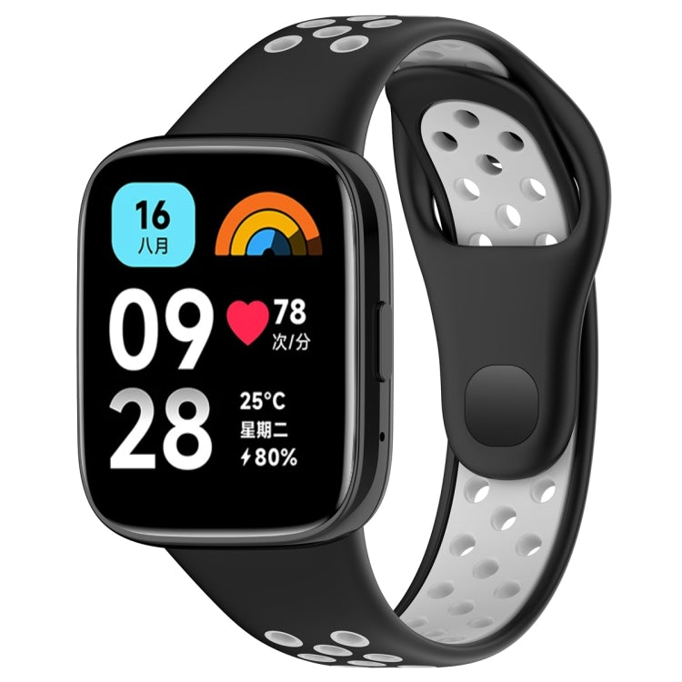 For Redmi Watch 3 Lite / Watch 3 Active Two Color Silicone Watch Band