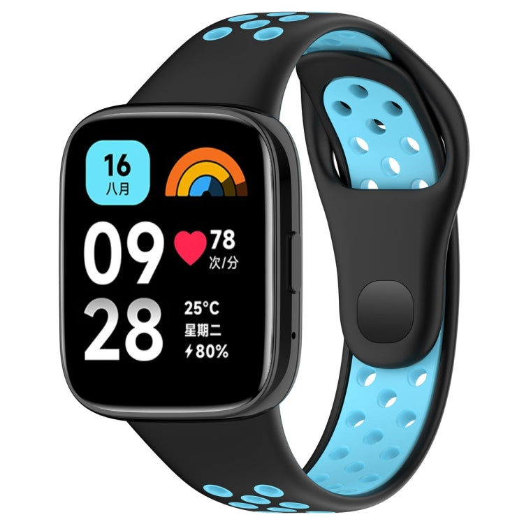 For Redmi Watch 3 Lite / Watch 3 Active Two Color Silicone Watch Band