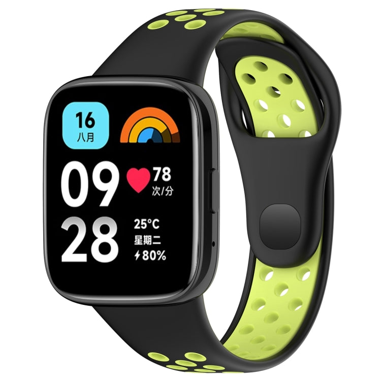 For Redmi Watch 3 Lite / Watch 3 Active Two Color Silicone Watch Band