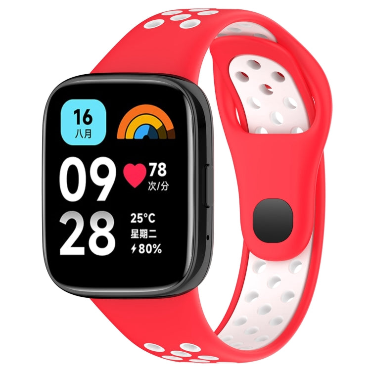 For Redmi Watch 3 Lite / Watch 3 Active Two Color Silicone Watch Band