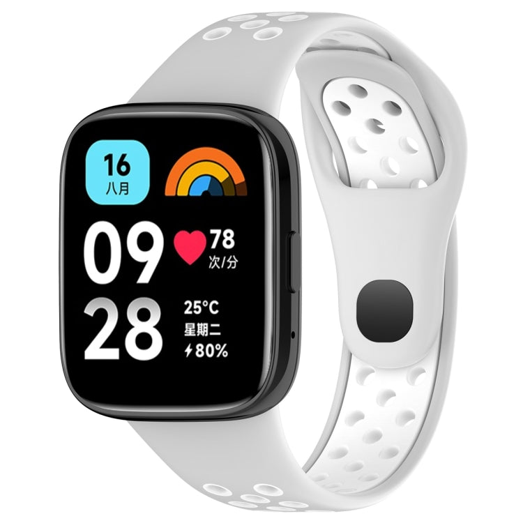 For Redmi Watch 3 Lite / Watch 3 Active Two Color Silicone Watch Band