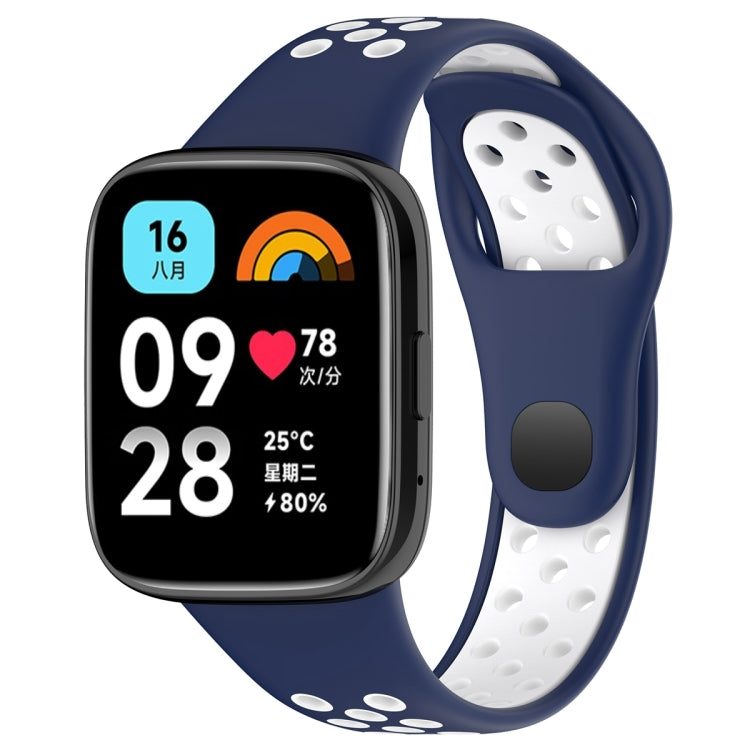 For Redmi Watch 3 Lite / Watch 3 Active Two Color Silicone Watch Band
