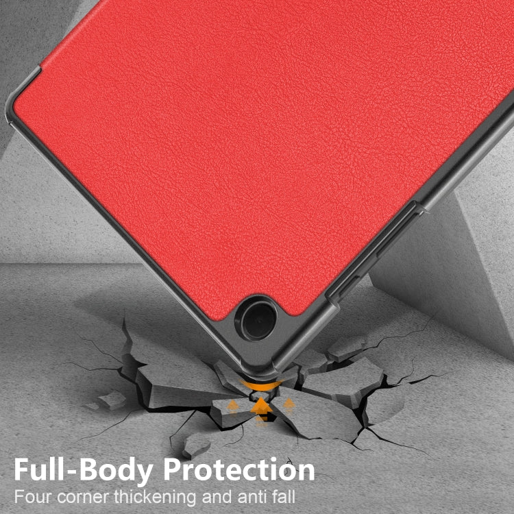 For Samsung Galaxy Tab A9 Plus 3-folding Leather Smart Tablet Case