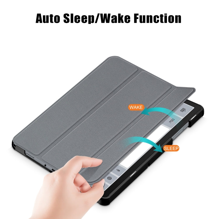 For Samsung Galaxy Tab A9 Plus 3-folding Leather Smart Tablet Case