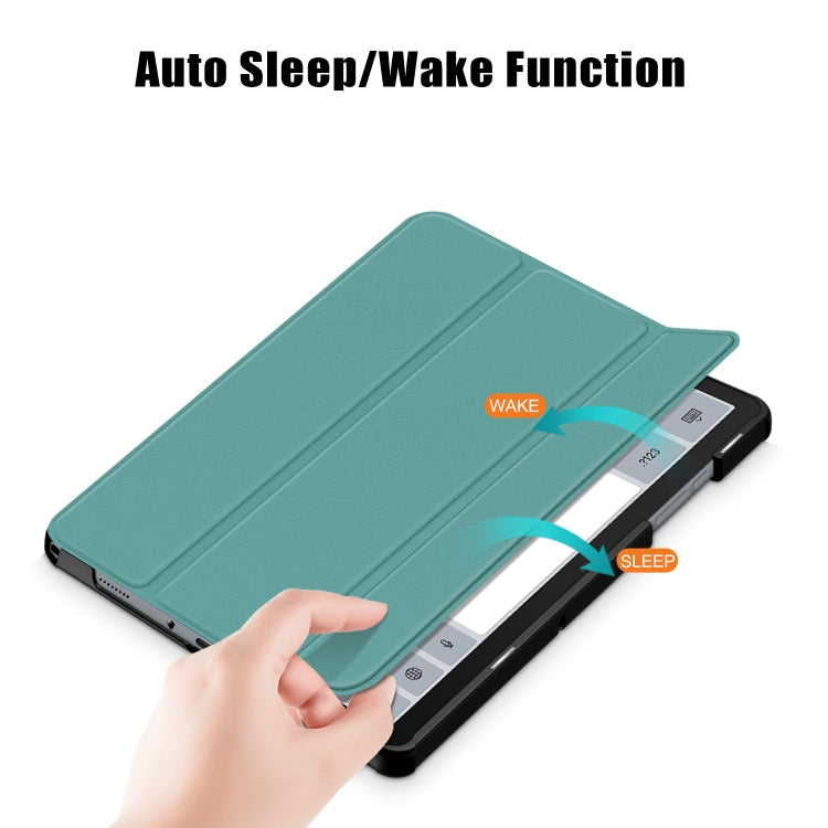 For Samsung Galaxy Tab A9 Plus 3-folding Leather Smart Tablet Case