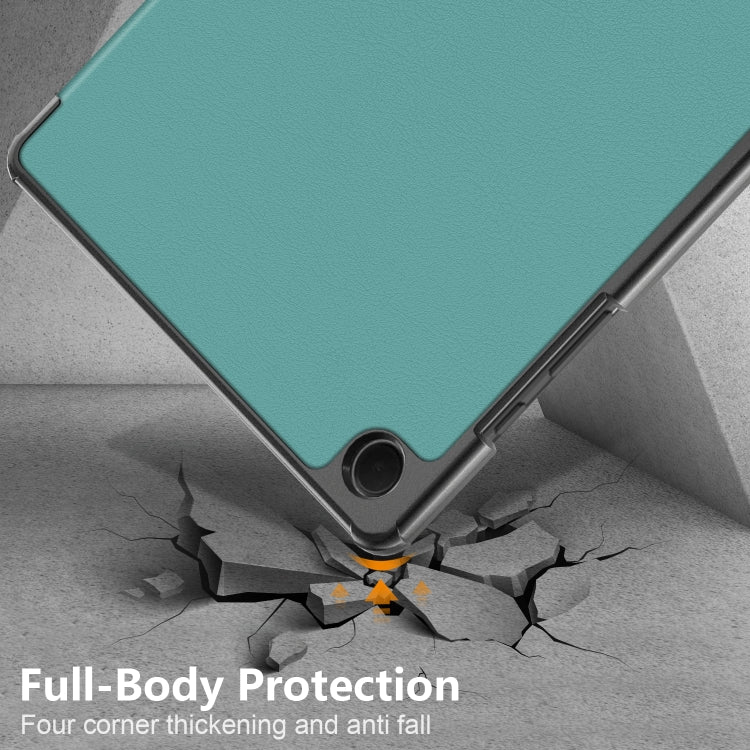 For Samsung Galaxy Tab A9 Plus 3-folding Leather Smart Tablet Case