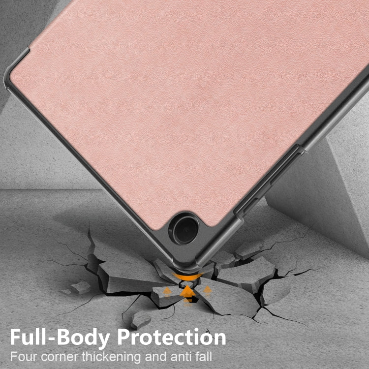 For Samsung Galaxy Tab A9 Plus 3-folding Leather Smart Tablet Case