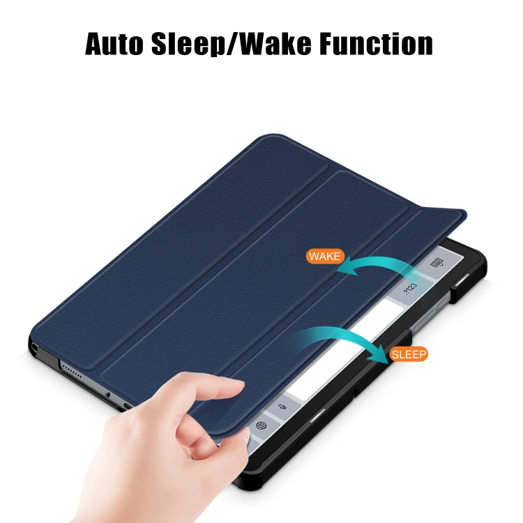 For Samsung Galaxy Tab A9 Plus 3-folding Leather Smart Tablet Case