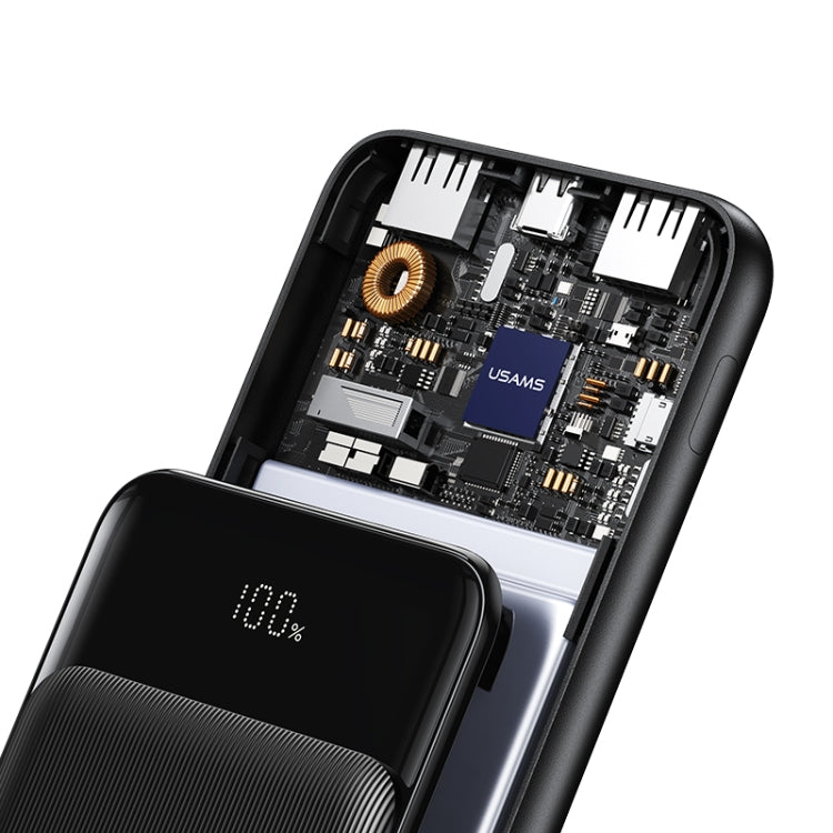 USAMS US-CD202 30000mAh Digital Display Power Bank(Black)