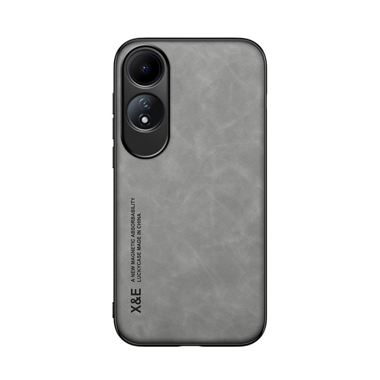 For OPPO A60 Skin Feel Magnetic Leather Back Phone Case