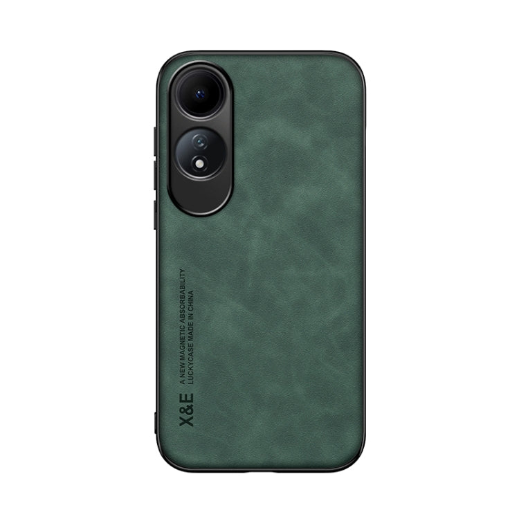 For OPPO A60 Skin Feel Magnetic Leather Back Phone Case