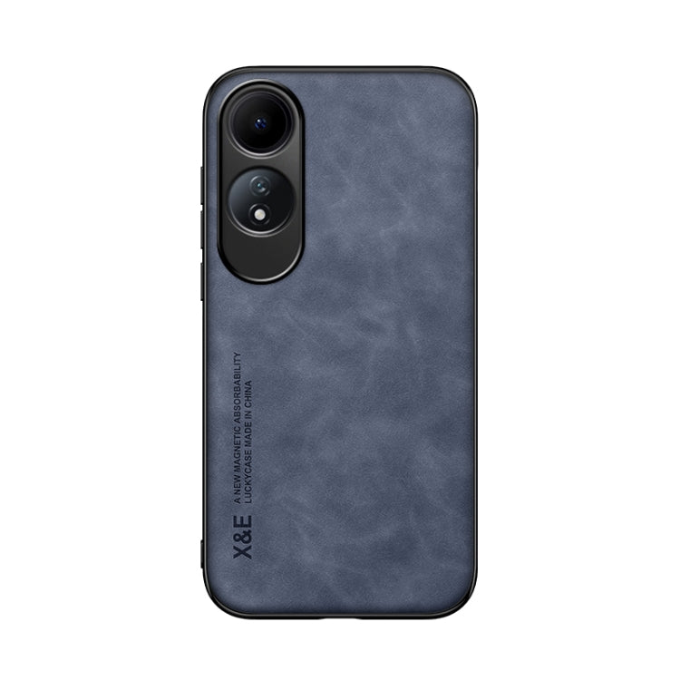 For OPPO A60 Skin Feel Magnetic Leather Back Phone Case