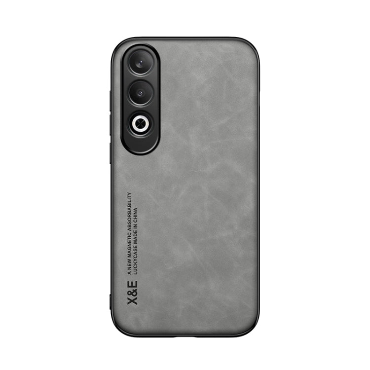 For OPPO K12 Skin Feel Magnetic Leather Back Phone Case