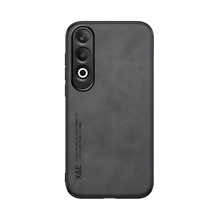 For OPPO K12 Skin Feel Magnetic Leather Back Phone Case