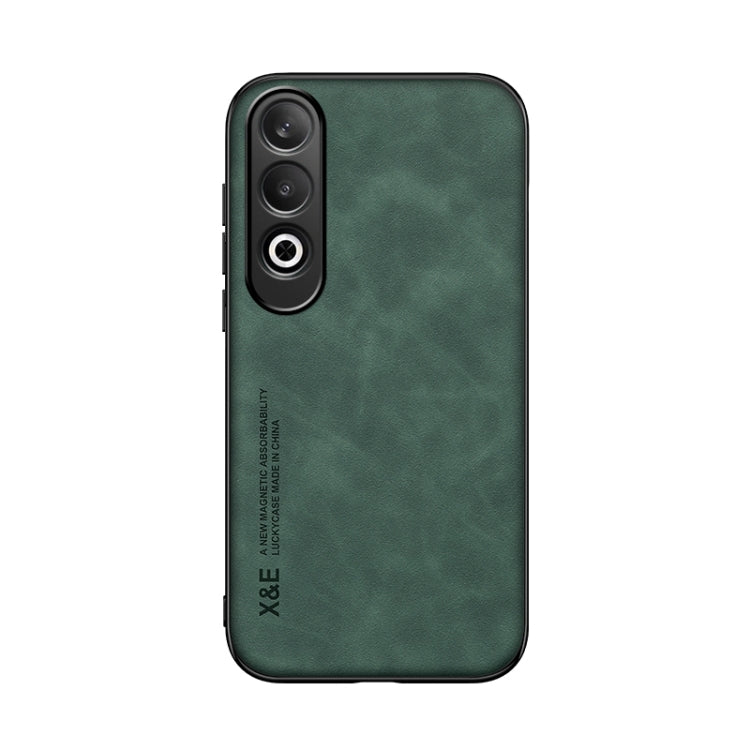 For OPPO K12 Skin Feel Magnetic Leather Back Phone Case