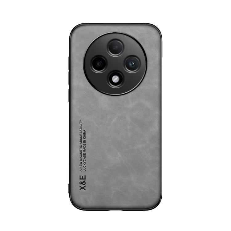 For OPPO A3 China Skin Feel Magnetic Leather Back Phone Case