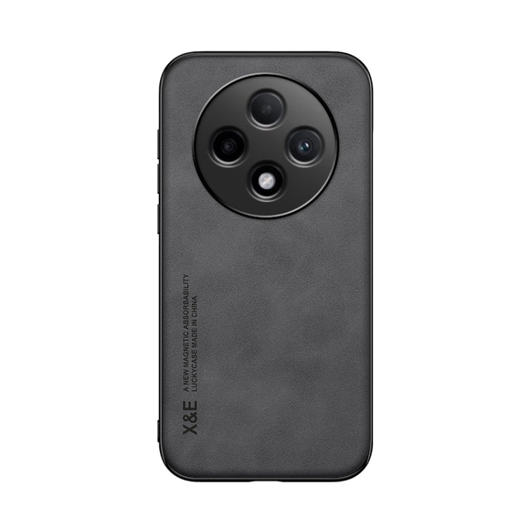 For OPPO A3 China Skin Feel Magnetic Leather Back Phone Case