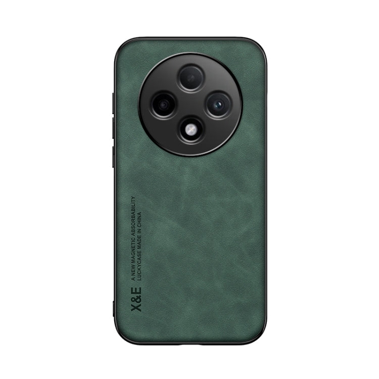 For OPPO A3 China Skin Feel Magnetic Leather Back Phone Case