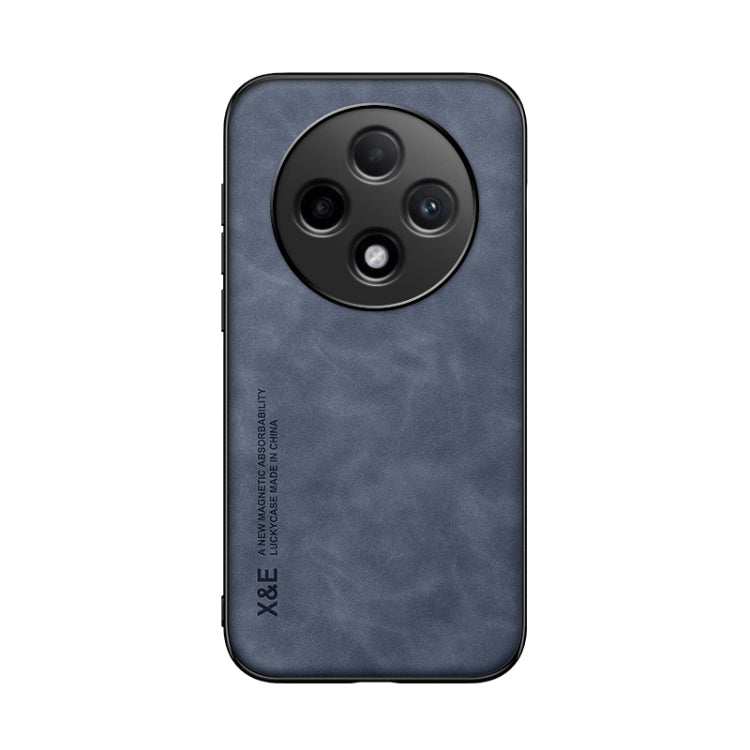For OPPO A3 China Skin Feel Magnetic Leather Back Phone Case