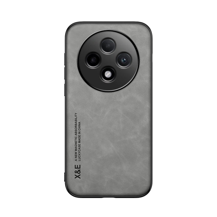 For OPPO Reno12 F 5G Skin Feel Magnetic Leather Back Phone Case