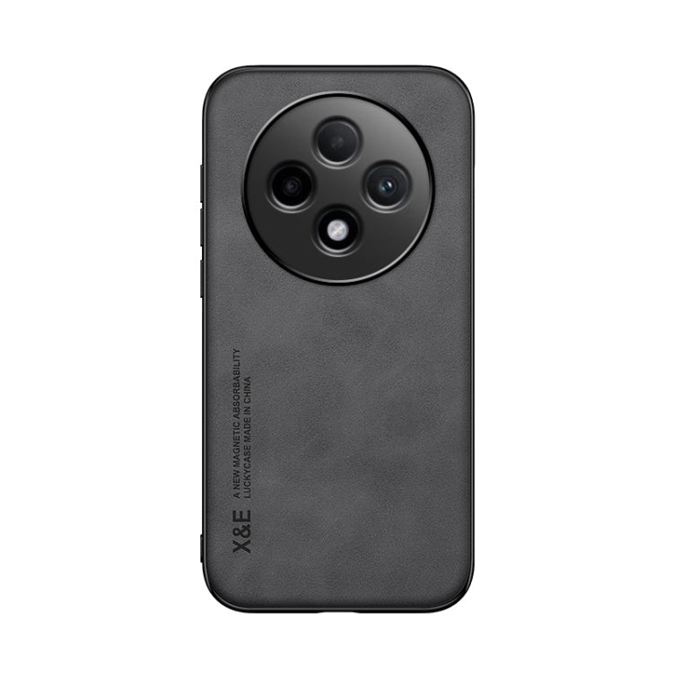 For OPPO Reno12 F 5G Skin Feel Magnetic Leather Back Phone Case