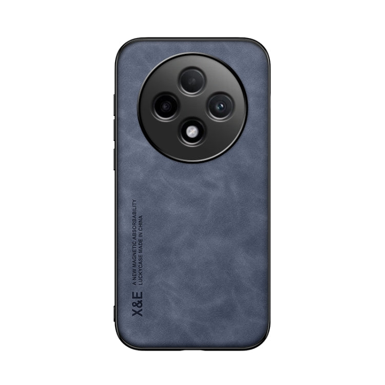 For OPPO Reno12 F 5G Skin Feel Magnetic Leather Back Phone Case