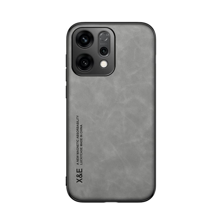For OPPO Reno14 Global Skin Feel Magnetic Leather Back Phone Case