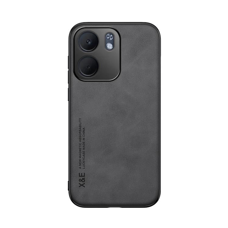 For OPPO A5x 5G Global Skin Feel Magnetic Leather Back Phone Case