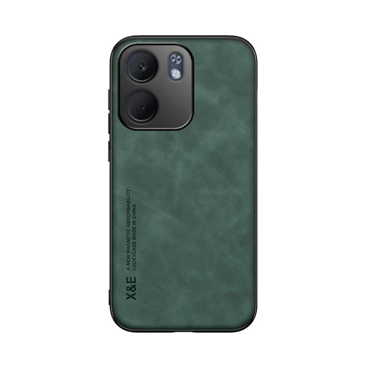 For OPPO A5x 5G Global Skin Feel Magnetic Leather Back Phone Case