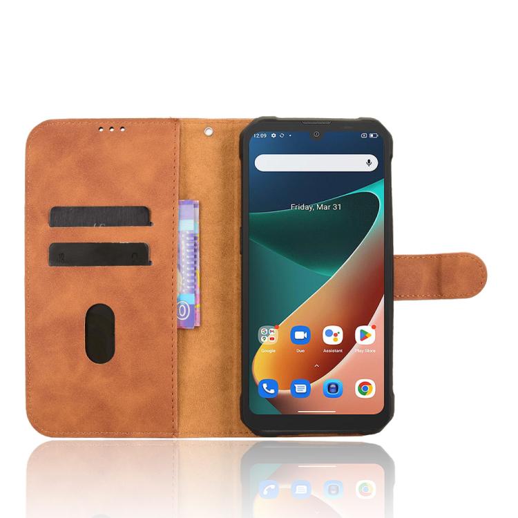 For Blackview BV5300 Skin Feel Magnetic Flip Leather Phone Case