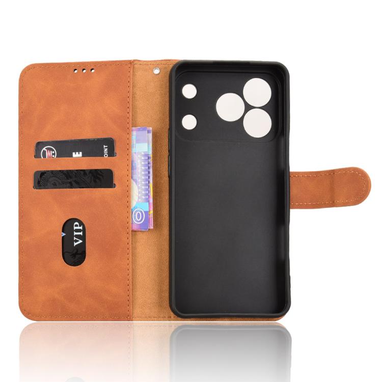 For Blackview WAVE 7C Skin Feel Magnetic Flip Leather Phone Case