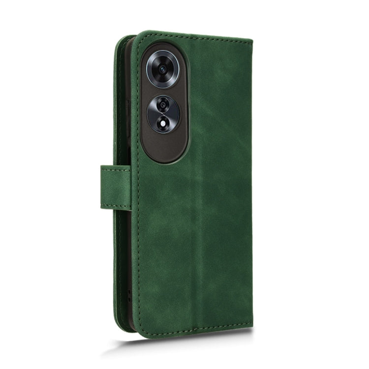 For OPPO A60 4G Skin Feel Magnetic Flip Leather Phone Case