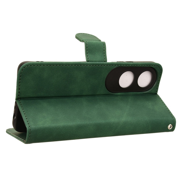 For OPPO A60 4G Skin Feel Magnetic Flip Leather Phone Case