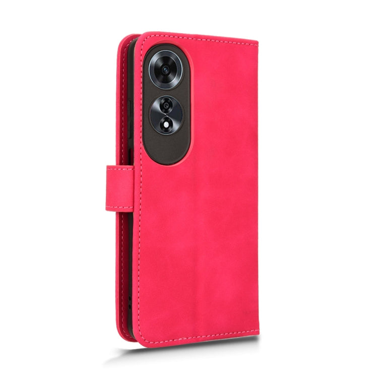 For OPPO A60 4G Skin Feel Magnetic Flip Leather Phone Case