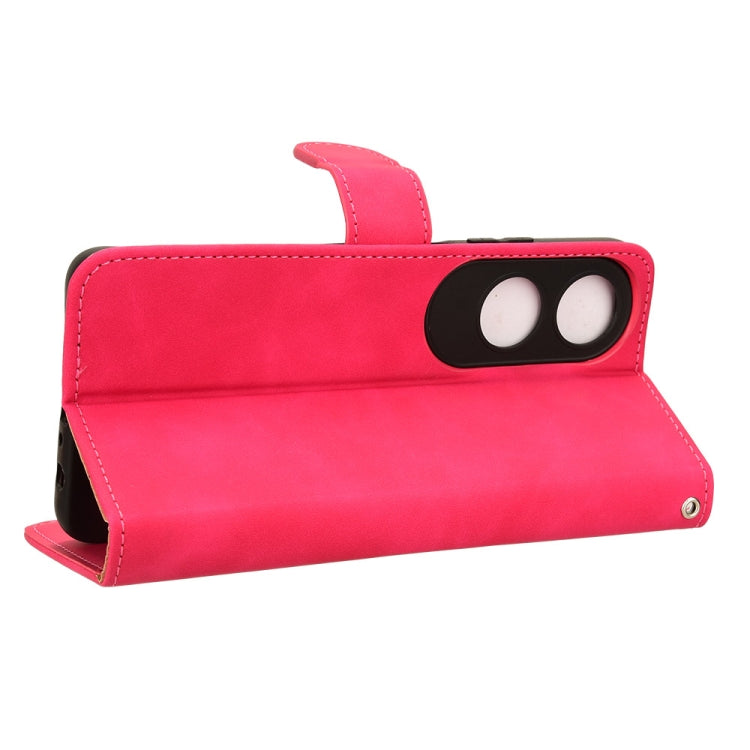 For OPPO A60 4G Skin Feel Magnetic Flip Leather Phone Case