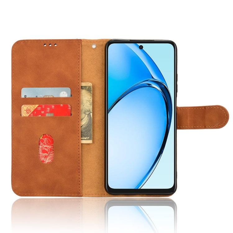 For OPPO A60 4G Skin Feel Magnetic Flip Leather Phone Case