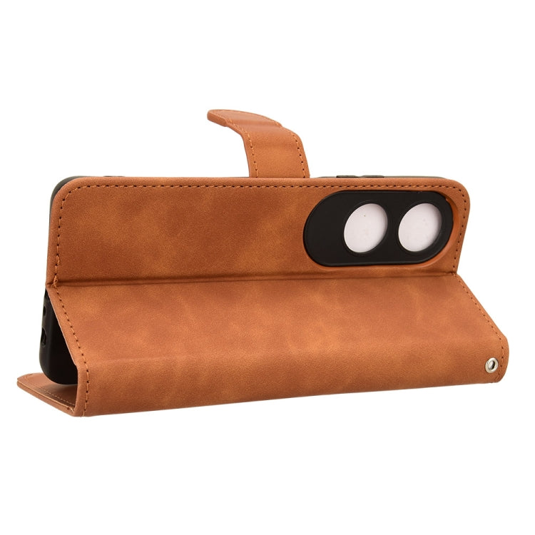 For OPPO A60 4G Skin Feel Magnetic Flip Leather Phone Case