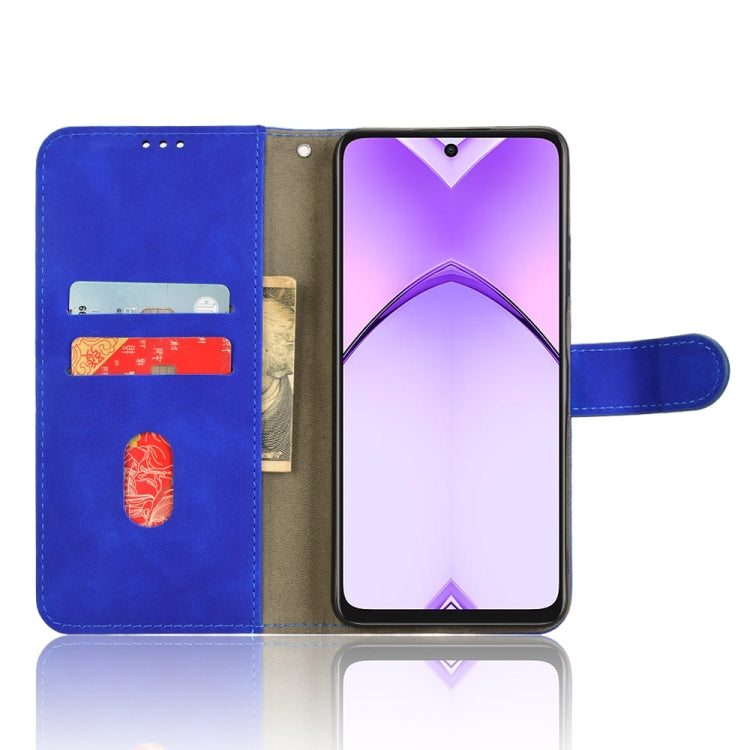 For OPPO A3x 5G Skin Feel Magnetic Flip Leather Phone Case